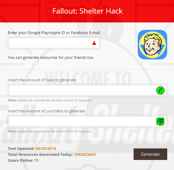 Fallout Shelter Hack